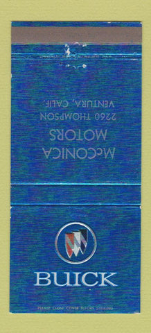Matchbook Cover - McConica Buick Ventura CA 30 Strike