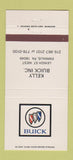 Matchbook Cover - Kelly Buick Emmaus PA 30 Strike