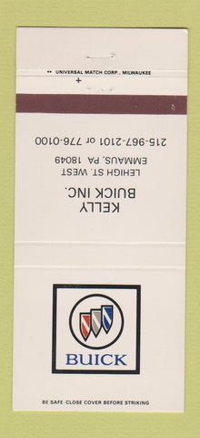 Matchbook Cover - Kelly Buick Emmaus PA 30 Strike