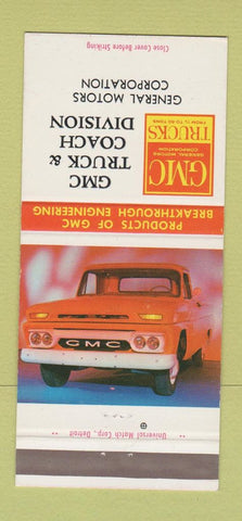 Matchbook Cover - GMC Trucks Coach Division 30 Strike