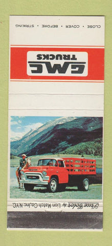 Matchbook Cover - GMC Trucks Lion True Color 30 Strike