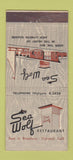 Matchbook Cover - Sea Wolf Restaurant Oakland CA 30 Stick