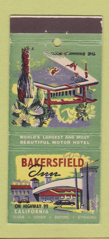 Matchbook Cover - Bakersfield Inn CA 30 Stick