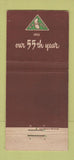 Matchbook Cover - California Cornice Steel Los Angeles CA 30 Stick