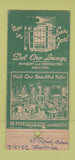 Matchbook Cover - Hotel Sainte Claire San Jose CA 30 Stick