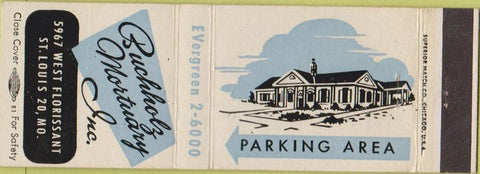 Matchbook Cover - Buckholz Mortuary St Louis MO