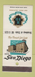 Matchbook Cover - Hotel San Diego CA 30 Stick