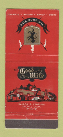 Matchbook Cover - The Good Wife Encino CA 30 Stick