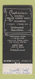 Matchbook Cover - The Good Wife Encino CA 30 Stick