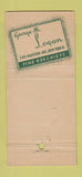 Matchbook Cover - George Loban Hankerchiefs New York City orchid 30 Stick