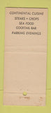 Matchbook Cover - The Chesapeake House New York City 30 Stick