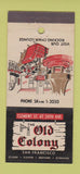 Matchbook Cover - Old Colony San Francisco CA restaurant 30 Stick