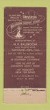 Matchbook Cover - Huntington Park Ballroom CA 30 Stick