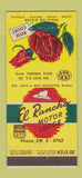 Matchbook Cover - Rose Court Motel Rock Springs WY 30 Stick
