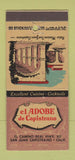 Matchbook Cover - El Adobe De Capistrano San Juan Capistrano CA 30 Stick