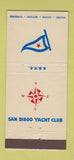 Matchbook Cover - San Diego Yacht Club CA 30 Stick