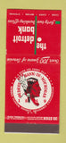 Matchbook Cover - Detroit Bank MI Indian 30 Stick