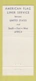 Matchbook Cover - Farrell Lines shipping 30 Stick
