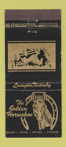 Matchbook Cover - Golden Horseshoe Lexington KY restaurant 30 Stick
