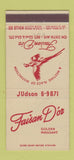 Matchbook Cover - Faisan D'Or Golden Pheasant New York City 30 Stick