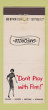 Matchbook Cover - Sanforized Clothes girlie 30 Stick