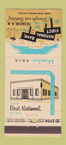 Matchbook Cover - First National Bank Tucumcari NM 30 Stick
