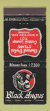 Matchbook Cover - Black Angus Restaurant Chicago IL 30 Stick