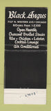 Matchbook Cover - Black Angus Restaurant Chicago IL 30 Stick