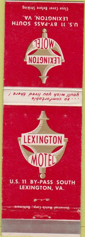 Matchbook Cover - Lexington Motel Lexington VA