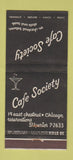 Matchbook Cover - Cafe Society Chicago IL 30 Stick