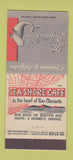 Matchbook Cover - Dolphin Room Sea Shore Cafe San Clemente CA 30 Stick