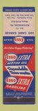 Matchbook Cover - Esso oil gas Log Cabin Garage Bloomsburg PA