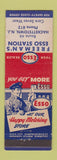 Matchbook Cover - Esso oil gas Freeman's Hackettstown NJ low phone #