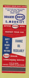 Matchbook Cover - Esso oil gas Leighow's Millville PA