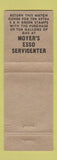 Matchbook Cover - Moyer's Esso oil gas Schuylkill Haven PA hillbilly