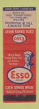 Matchbook Cover - Bill Penney Esso oil gas Chattanooga TN