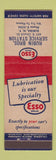 Matchbook Cover - Rubin Bros Esso oil gas Elmira NY