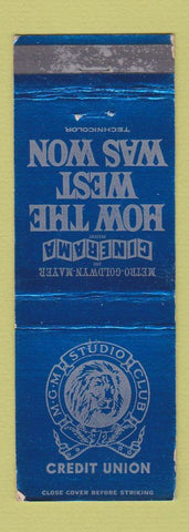 Matchbook Cover - How the West Was Won Movie MGM Credit Union WEAR