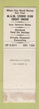 Matchbook Cover - Unsinkable Molly Brown Movie MGM Credit Union WEAR