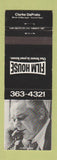Matchbook Cover - Film House Canada Movies Clarke DaPrato
