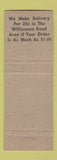 Matchbook Cover - Smith Esso oil gas Roanoke VA restaurant