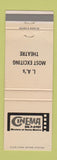 Matchbook Cover - Cinema Movies Los Angeles CA WEAR