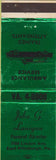 Matchbook Cover - Lanigan Funeral Home ambulance East Pittsburgh PA
