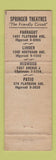 Matchbook Cover - Springer Movie Theatres Brooklyn NY