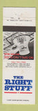 Matchbook Cover - The Right Stuff Movie Mug Offer