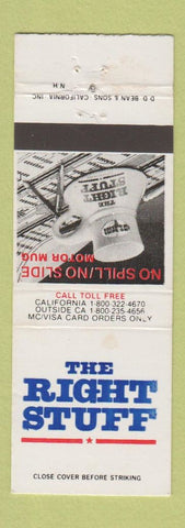 Matchbook Cover - The Right Stuff Movie Mug Offer