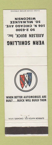 Matchbook Cover - Vern Schilling Buick Axelsen South Milwaukee WI