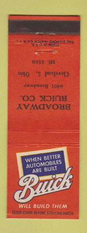 Matchbook Cover - Broadway Buick Cleveland OH WEAR