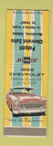 Matchbook Cover - Padgett Chevrolet 1955 Morristown IN