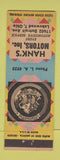 Matchbook Cover - Hanks Motors Oldsmobile Lakewood OH
